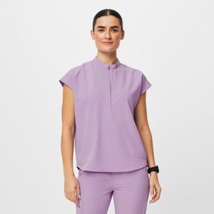 Women’s Lavender Dew Oversized Raphael Scrub Top